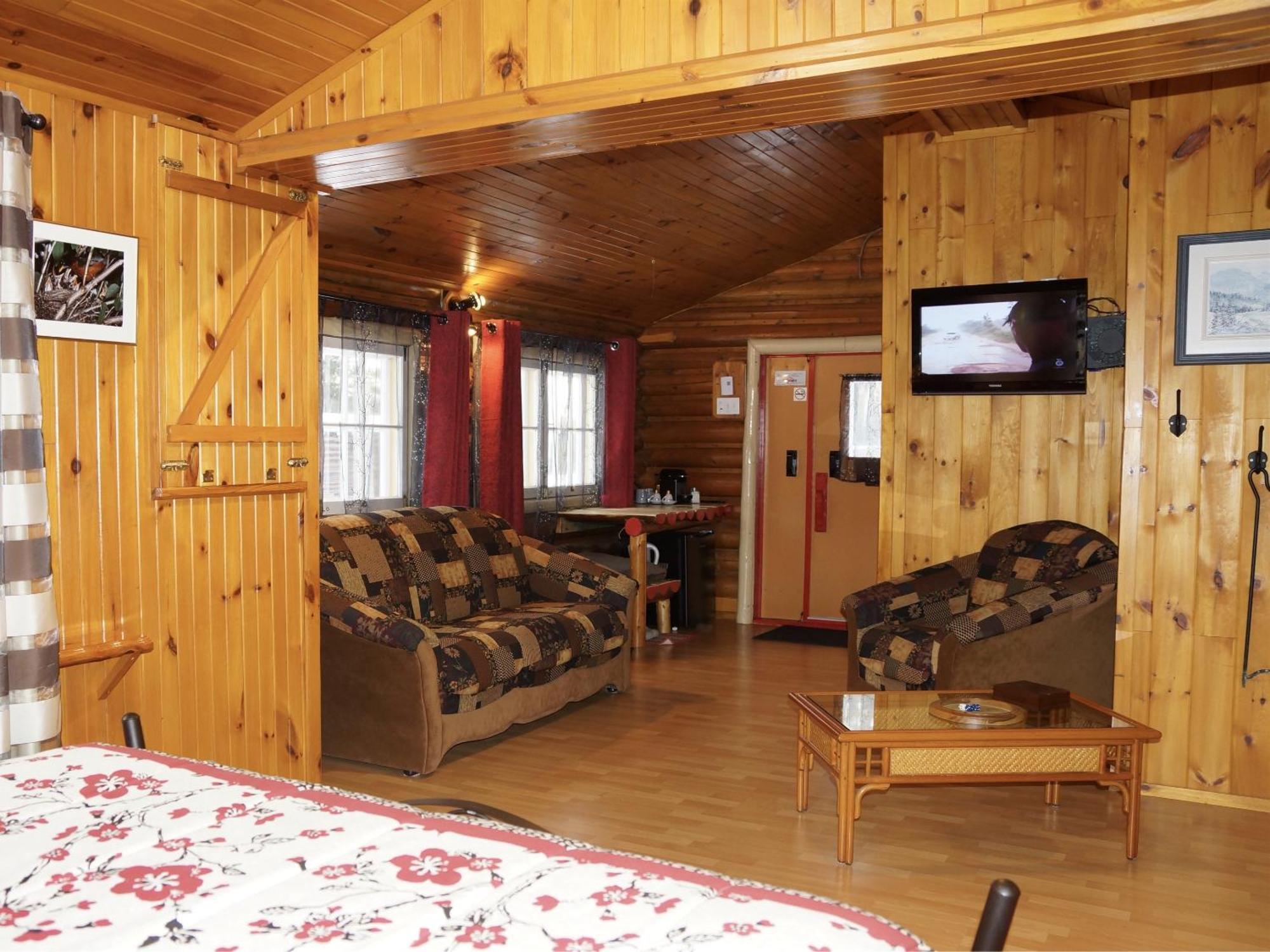 Domaine Le Bostonnais - Le Village En Bois Rond La Tuque Cameră foto